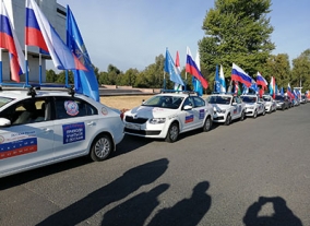 Автопробег ДОСААФ России и Союза городов воинской славы