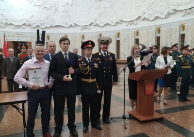 Награждение команды УМЦ "Алгоритм" в зале Славы 